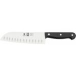 Μαχαίρι Icel 271.8685.18 santoku με αυλάκια βακελίτη μαύρη λαβή